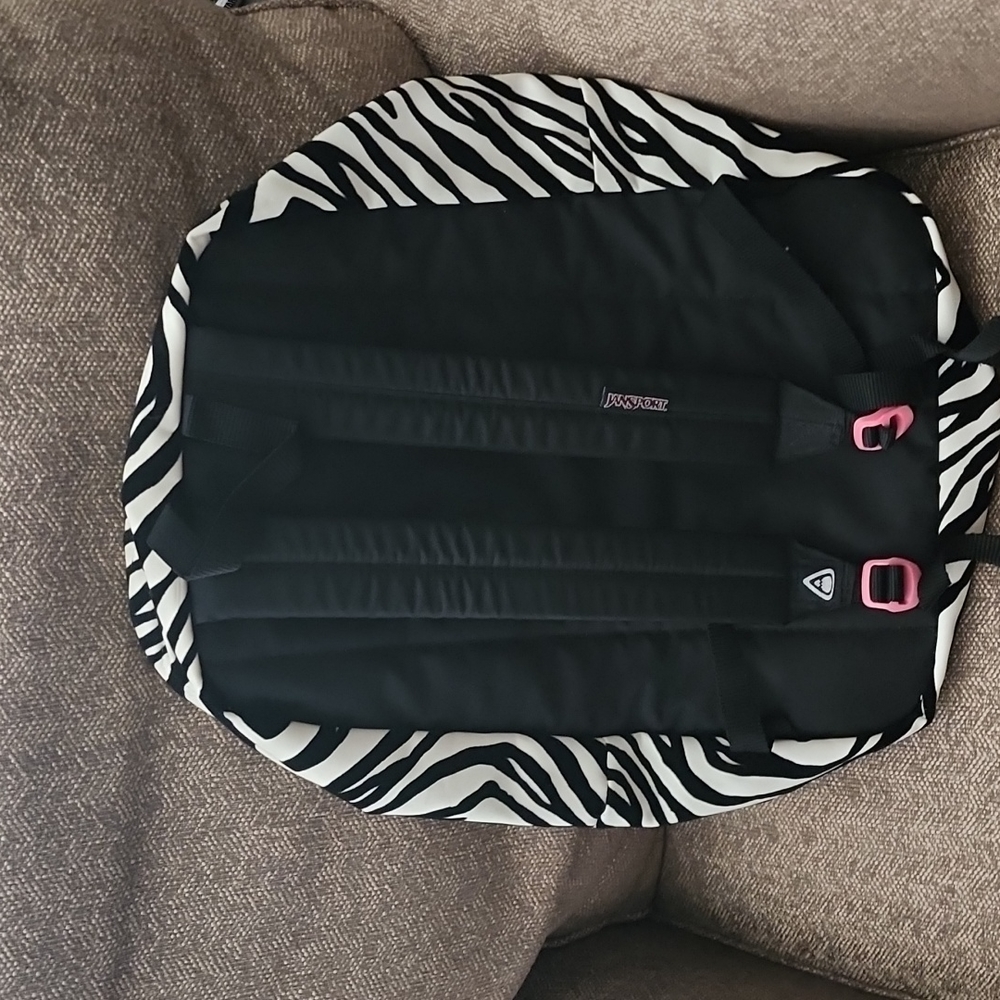 Jansport Backpack zebra print - Picture 2 of 2